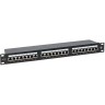 Патч-панель EKF 19дюйм кат.5e 1U полный экран STP 24 порта RJ-45 Dual IDC с органайзером TERACOM PRO TRP-PPNL-5ESTP-1U24