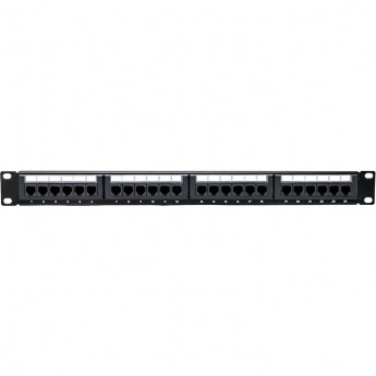 Патч-панель EKF TERACOM PRO 19'' Cat.5E 1U неэкранированная UTP 24 порта RJ-45 Dual IDC с органайзером