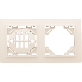 Рамка 2-местная EKF BASIC МИНСК горизонтальная бежевый Рамка 2-местная EKF BASIC МИНСК горизонтальная бежевый